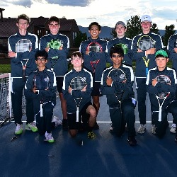 The 2021 boys Tennis team.